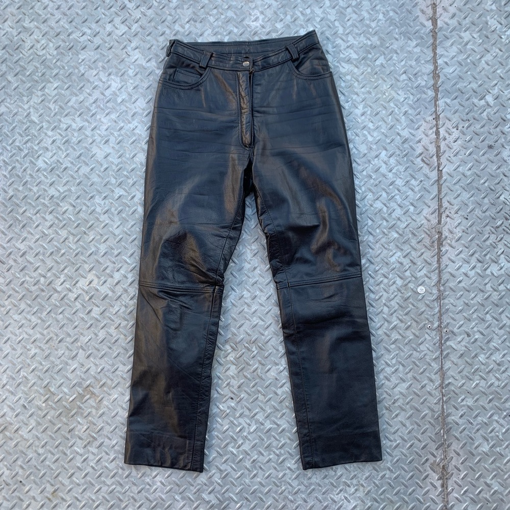Vintage Leather Biker Pants